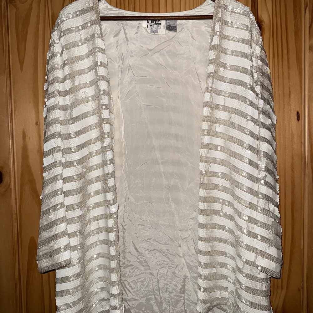 Vintage Niteline 80’s | Sequin Open Cardigan